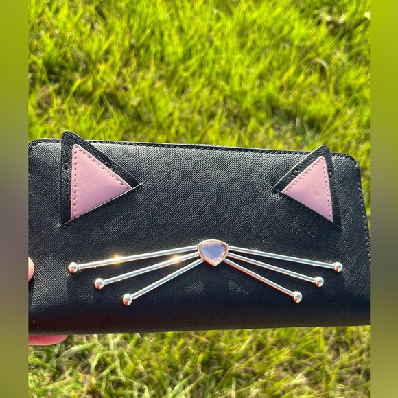 NWT 😻🐾 Kate Spade Cat Meow Lindsey Long Wallet - Picture 3 of 14